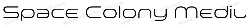 Space Colony Medium字体转换